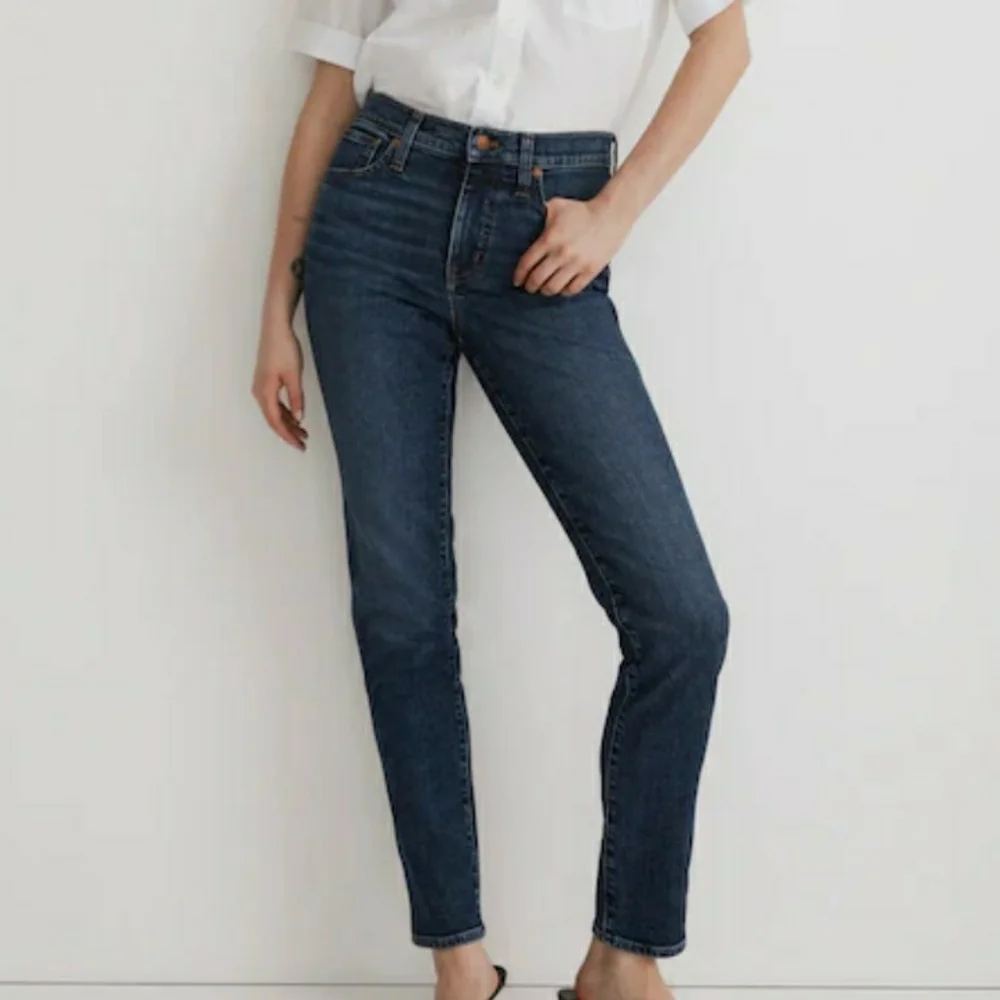 Madewell Mid-Rise Stovepipe Jeans Size 25 Tall - Picture 1 of 11